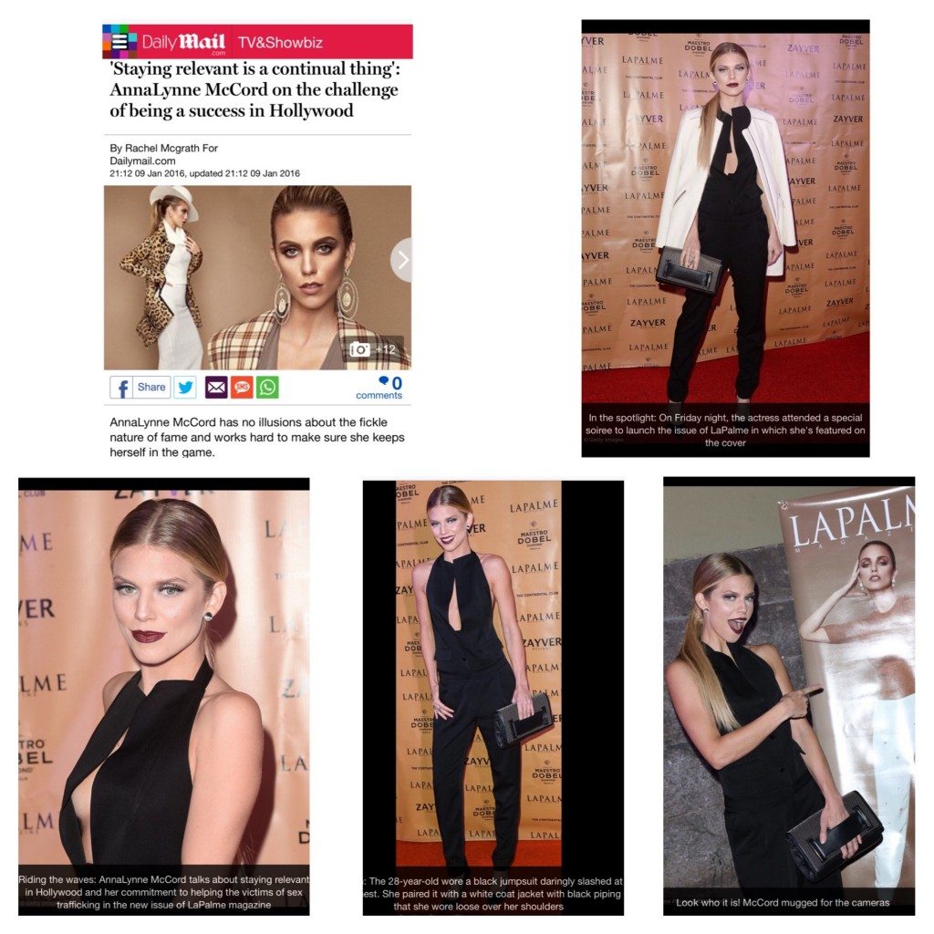 AnnaLynne McCord Daily Mail Feature on Lapalme Magazine