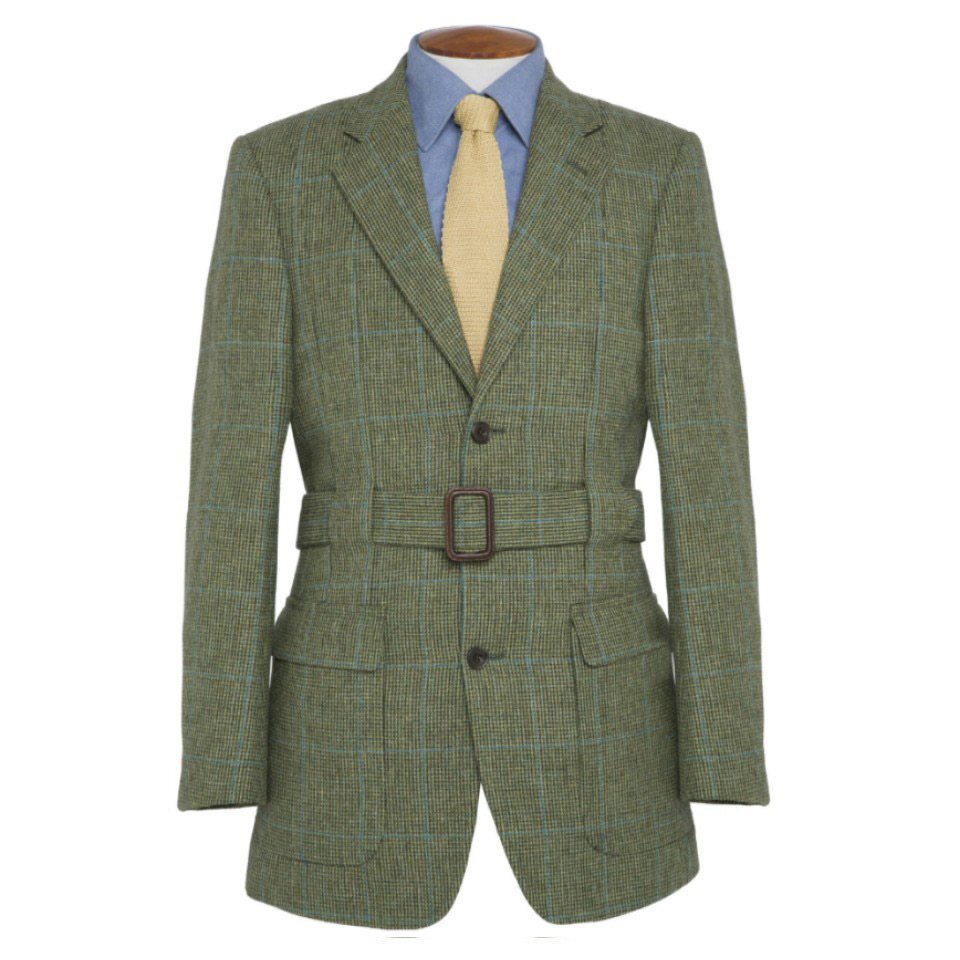 tweed norfolk jacket by oliver brown