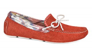 Jack Rogers Paxton Suede Loafers in Red.