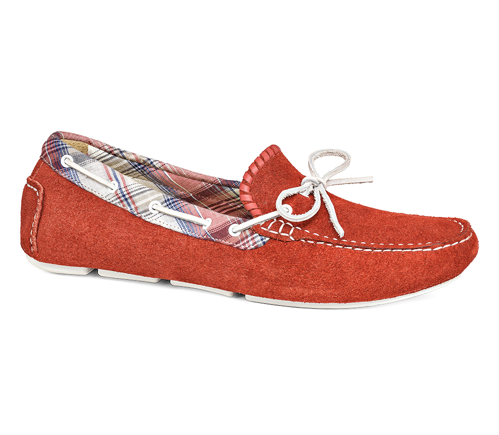 Jack Rogers Paxton Suede Loafers in Red.
