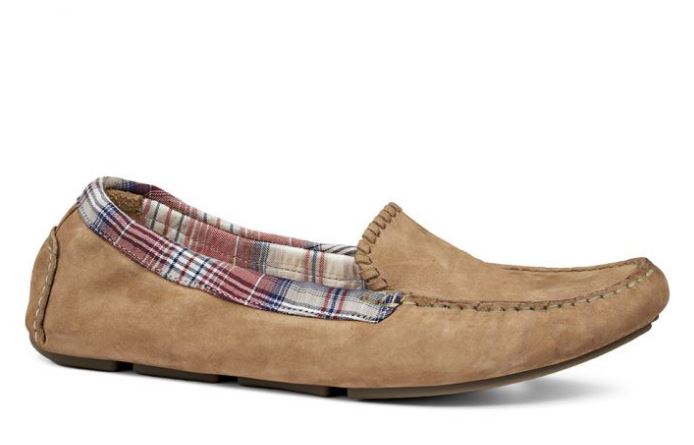 Jack Rogers Barrett Suede Loafer in Sand.