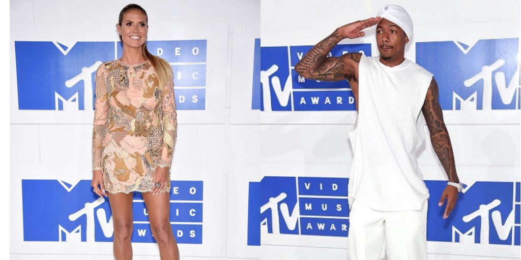 Nick Cannon and Heidi Klum Bust Moves in the VMA Hive