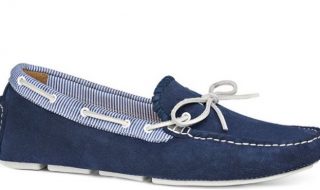 Jack Rogers Paxton Suede Loafers in Navy.