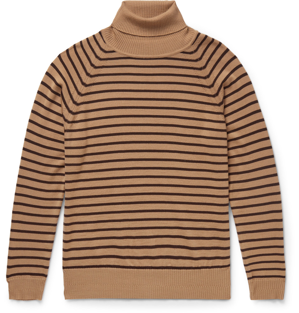 MARC JACOBS Striped Wool Rollneck Sweater $475 available at eastdane.com