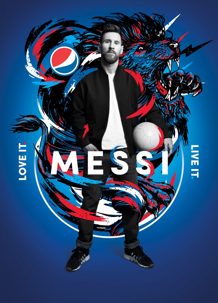 Pepsi Football 2018_Key Visual_Messi_Portrait_No Branding